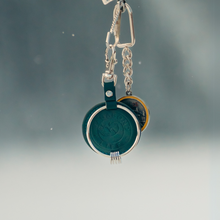 Load image into Gallery viewer, Forest Green Vegan Keychain