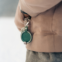 Load image into Gallery viewer, Forest Green Vegan Keychain