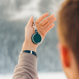 Forest Green Vegan Keychain