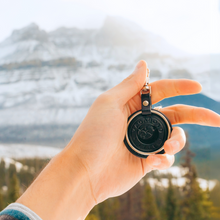 Load image into Gallery viewer, Black Leather Keychain