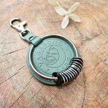 Load image into Gallery viewer, NEW - Sage Green Vegan Keychain