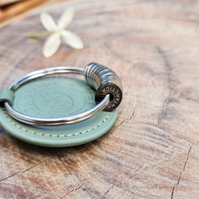 Load image into Gallery viewer, NEW - Sage Green Vegan Keychain