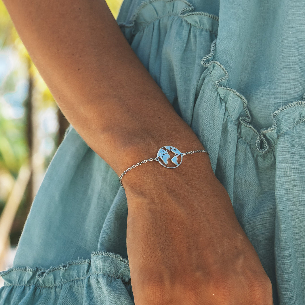 World Map Bracelet